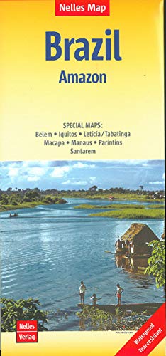 Nelles Map Landkarte Brazil: Amazon: 1:2.500.000 | reiß- und wasserfest; waterproof and tear-resistant; indéchirable et imperméable; irrompible & impermeable (Nelles Map: Strassenkarte)