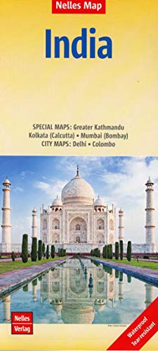 Nelles Map Landkarte India: 1 : 4,500,000 | reiß- und wasserfest; waterproof and tear-resistant; indéchirable et imperméable; irrompible & impermeable (Nelles Map: Strassenkarte)