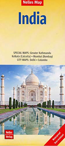 Nelles Map Landkarte India: 1 : 4,500,000 | reiß- und wasserfest; waterproof and tear-resistant; indéchirable et imperméable; irrompible & impermeable (Nelles Map: Strassenkarte) von FREYTAG-BERNDT UND ARTARIA