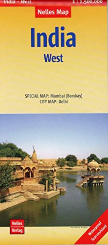 Nelles Map Landkarte India: West: 1:1,5 Mio | reiß- und wasserfest; waterproof and tear-resistant; indéchirable et imperméable; irrompible & impermeable Nelles Map Landkarte India: West: 1:1,5 Mio | reiß- und wasserfest; waterproof and tear-resistant; indéchirable et imperméable; irrompible & impermeable