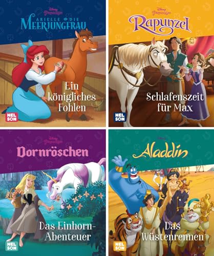Nelson Mini-Bücher: 4er Disney Pferde-Geschichten 1-4: 4er-Set im praktischen Mitnahme-Format von Nelson