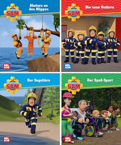 Nelson Mini-Bücher: 4er Feuerwehrmann Sam 21-24: Im Mitnahmeformat ab 3 Jahren (Nelson Mini-Bücher: Ein großer Spaß im kleinen Format)