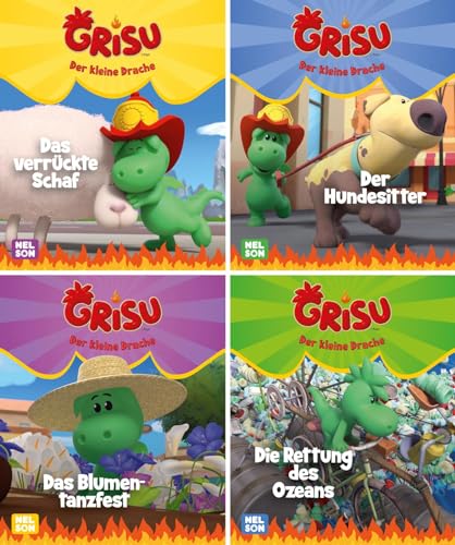 Nelson Mini-Bücher: 4er Grisu - Der kleine Drache 1-4: Ein großer Spaß im kleinen Format (Nelson Mini-Bücher: Ein großer Spaß im kleinen Format)