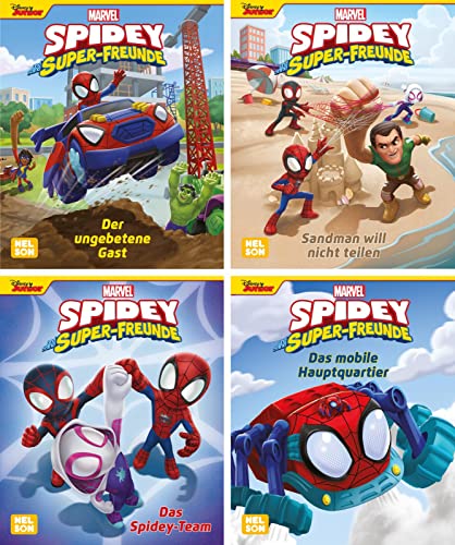 Nelson Mini-Bücher: 4er Marvel: Spidey und seine Super-Freunde: 1-4