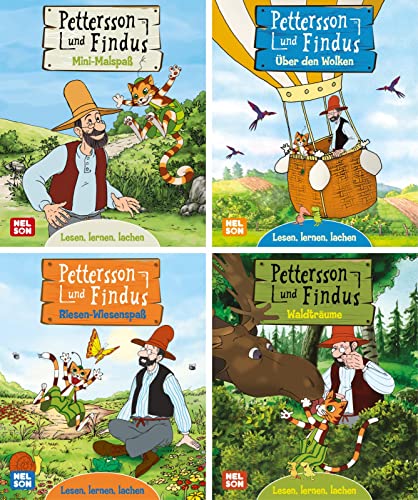 Nelson Mini-Bücher: 4er Pettersson und Findus 5-8