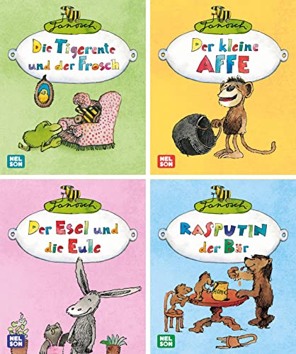 Nelson Mini-Bücher: Janosch 1-4 (Nelson Mini-Bücher: Ein großer Spaß im kleinen Format)
