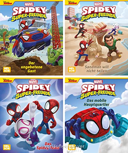 Nelson Mini-Bücher: Marvel: Spidey und seine Super-Freunde: 1-4: 24 Mini-Bücher im Display | Für Kita-Kinder
