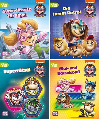 Nelson Mini-Bücher: PAW Patrol - Der Mighty Kinofilm 1-4: 24 Mini-Bücher im Display | Geschichten und Rätsel aus dem neuen PAW-Patrol-Film im Mitnahmeformat (ab 3 Jahren) von Nelson