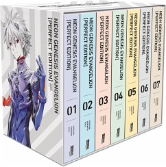 Neon Genesis Evangelion - Perfect Edition, Bände 1-7 im Sammelschuber mit Extras von Carlsen / Carlsen Manga
