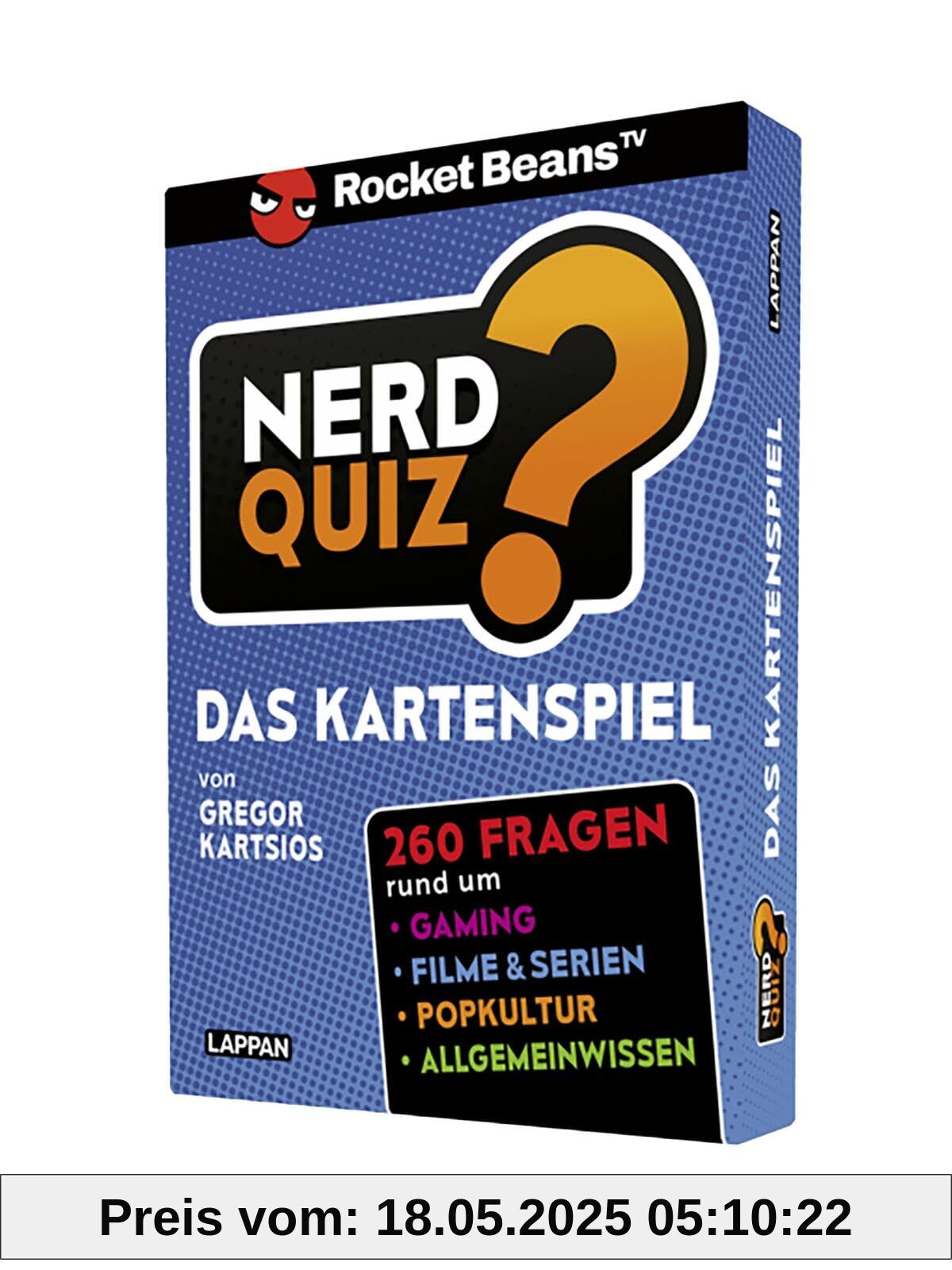 Nerd Quiz - das Kartenspiel: 260 Fragen rund um Games, Filme und Popkultur | Präsentiert von Rocket Beans TV! | Quizspiel für große Runden und Kartenspiel für unterwegs Nerd Quiz - das Kartenspiel: 260 Fragen rund um Games, Filme und Popkultur | Präsentiert von Rocket Beans TV! | Quizspiel für große Runden und Kartenspiel für unterwegs