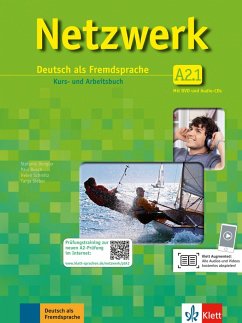 Netzwerk A2 in Teilbänden - Kurs- und Arbeitsbuch, Teil 1 mit 2 Audio-CDs und DVD von Klett Sprachen / Klett Sprachen GmbH
