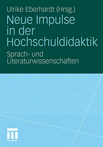 Neue Impulse in der Hochschuldidaktik: Sprach- und Literaturwissenschaften von VS Verlag für Sozialwissenschaften