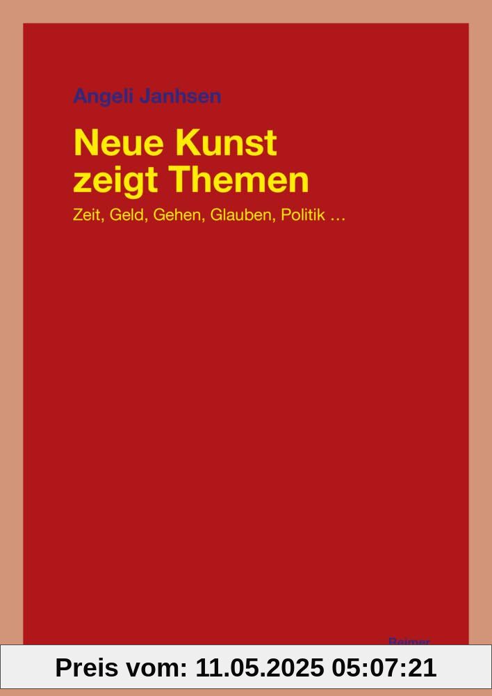 Neue Kunst zeigt Themen: Zeit, Geld, Gehen, Glauben, Politik …