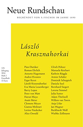 Neue Rundschau 2014/2: László Krasznahorkai