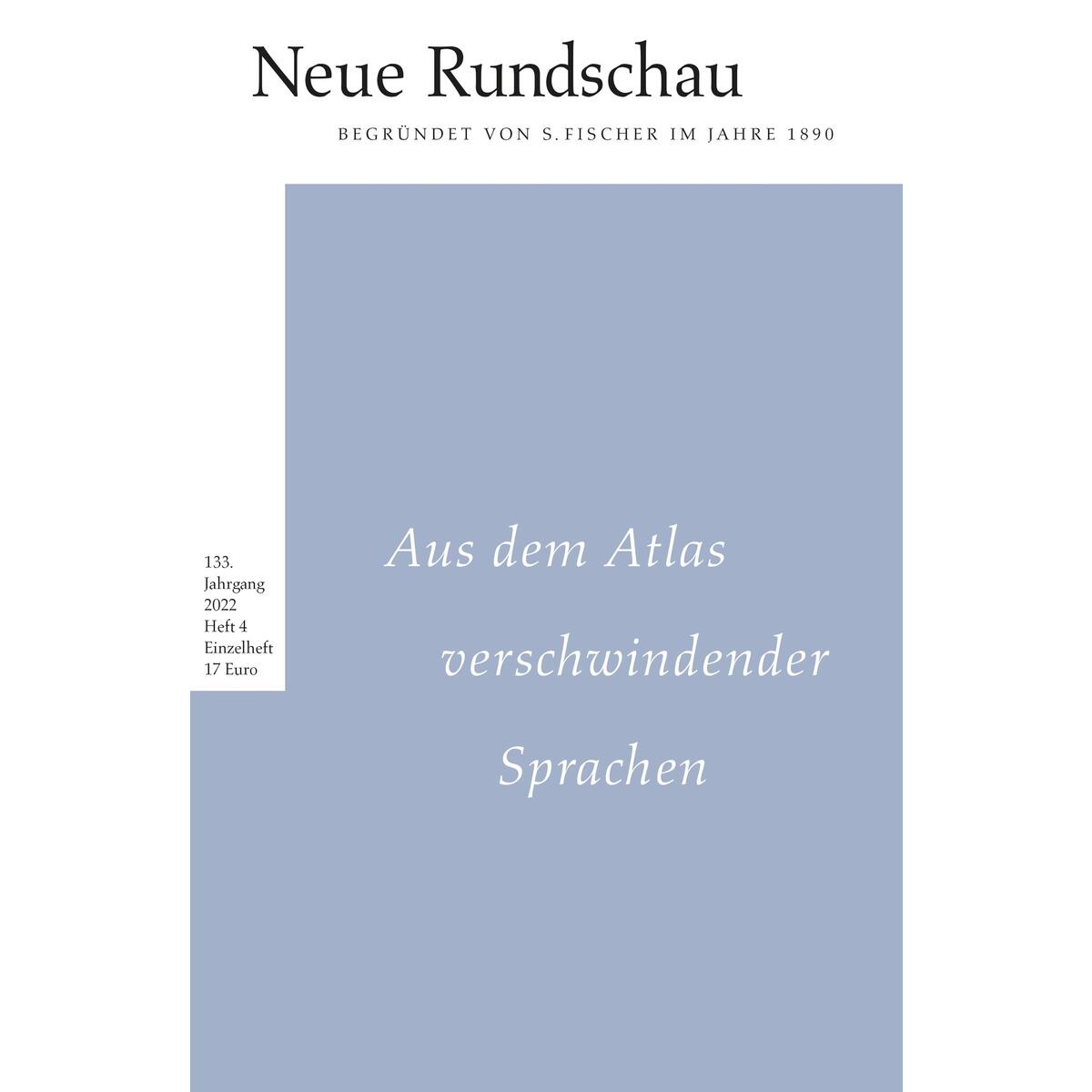 Neue Rundschau 2022/4 von FISCHER, S.