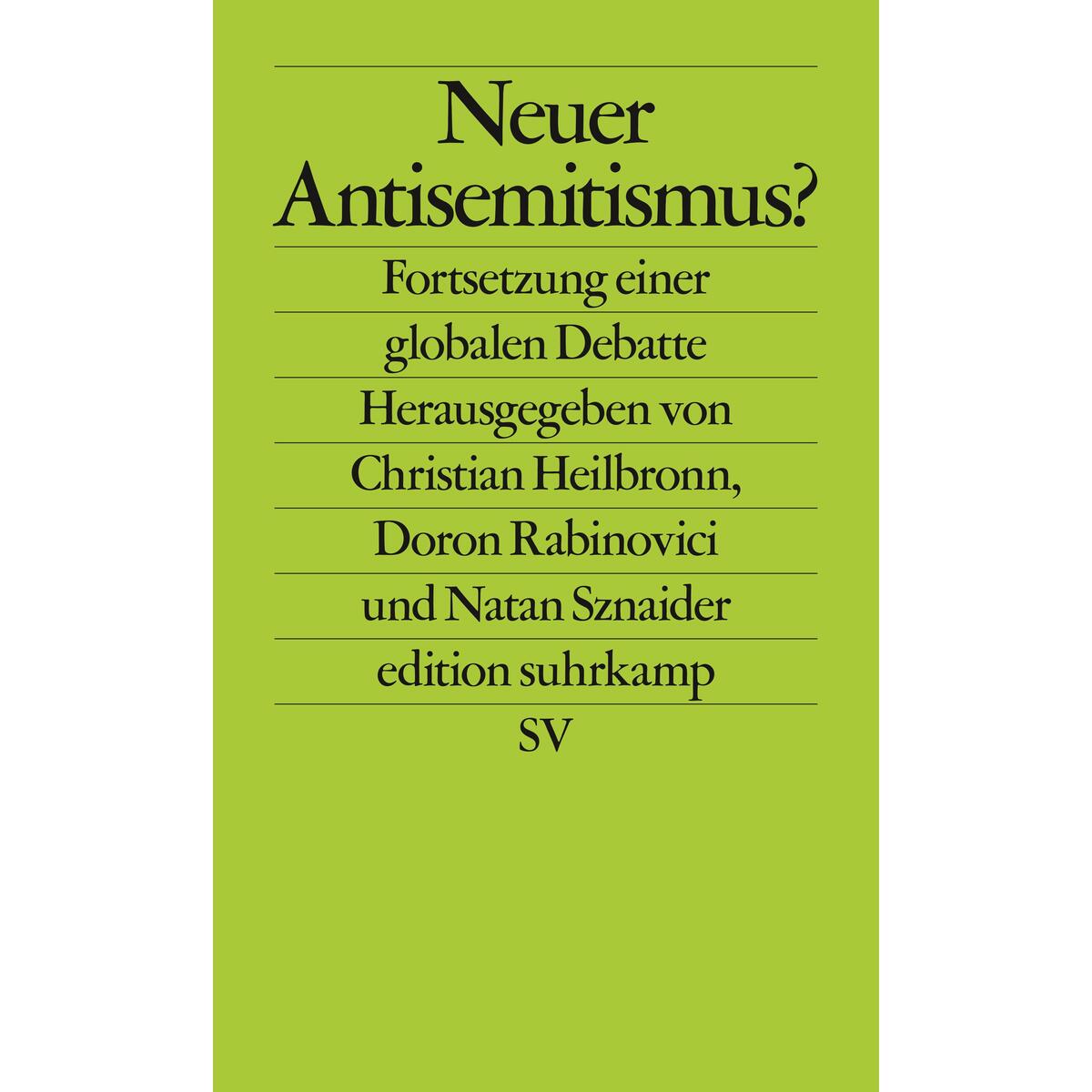 Neuer Antisemitismus? von Suhrkamp Verlag AG