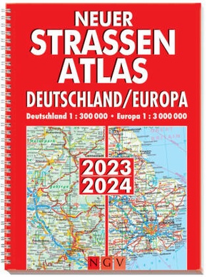 Neuer Straßenatlas - Deutschland & Europa 2023 / 2024