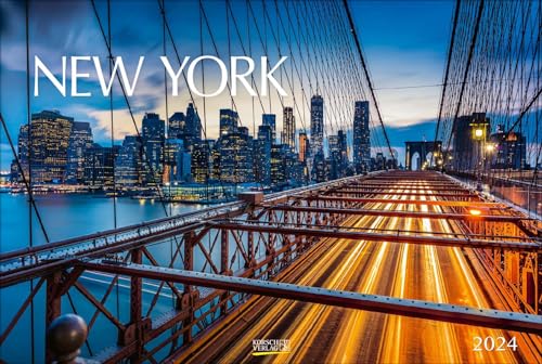 New York 2024: Großer Foto-Wandkalender mit Bildern aus der Metropole in den USA. Travel Edition mit Jahres-Wandplaner. PhotoArt Panorama Querformat: 58x39 cm. von Korsch Verlag