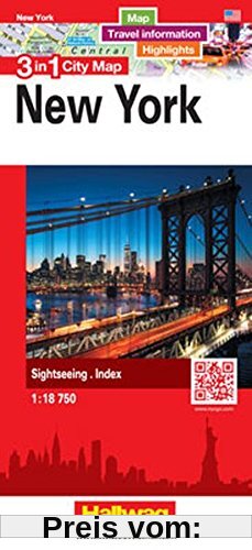 New York 3 in 1 City Map: Map, Travel information, Highlights, Sightseeing, Index (City Map 3 in 1)