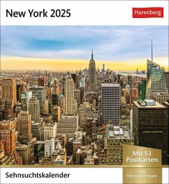 New York Sehnsuchtskalender 2025 - Wochenkalender mit 53 Postkarten von Harenberg