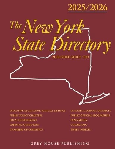 The New York State Directory 2025-26: Print Purchase Includes 1 Year Free Online Access von Grey House Publishing Inc
