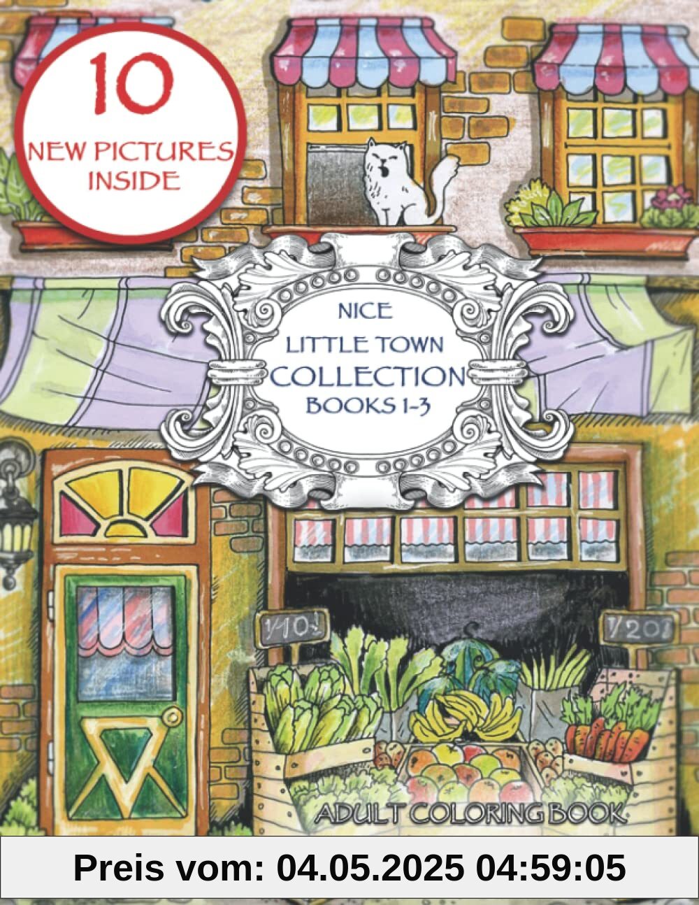 Nice Little Town Collection (books 1-3): Adult Coloring book. No Mice Collection. Stress Relieving Designs.
