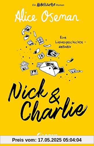 Nick & Charlie: Ein Heartstopper-Roman – Eine Liebesgeschichte – definitiv. Die Geschichte von Nick & Charlie der Bestsellerautorin Alice Oseman geht weiter Nick & Charlie: Ein Heartstopper-Roman – Eine Liebesgeschichte – definitiv. Die Geschichte von Nick & Charlie der Bestsellerautorin Alice Oseman geht weiter