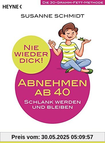 Nie wieder dick - Abnehmen ab 40: Schlank werden und bleiben. Die 30-Gramm-Fett-Methode. Garantiert alltagstauglich!