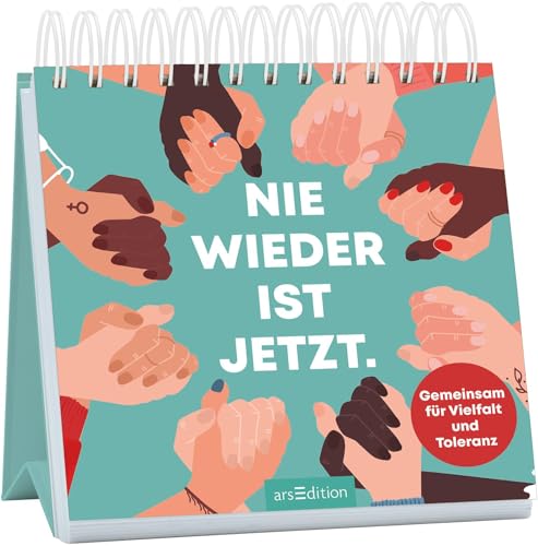 Nie wieder ist jetzt: Gemeinsam für Vielfalt und Toleranz | Tischaufsteller mit kraftvollen Sprüchen und Zitaten für mehr Demokratie und Weltoffenheit Nie wieder ist jetzt: Gemeinsam für Vielfalt und Toleranz | Tischaufsteller mit kraftvollen Sprüchen und Zitaten für mehr Demokratie und Weltoffenheit