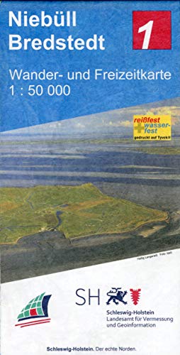 Niebüll - Bredstedt Wander- und Freizeitkarte 1:50 000 von Landesamt f.Vermessung