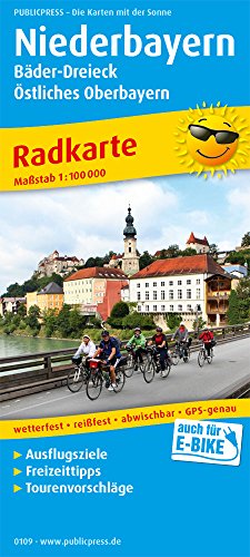 Niederbayern - Bäder-Dreieck - Östliches Oberbayern: Radkarte mit Ausflugszielen, Einkehr- & Freizeittipps, wetterfest, reissfest, abwischbar, GPS-genau. 1:100000 (Radkarte: RK) von Publicpress