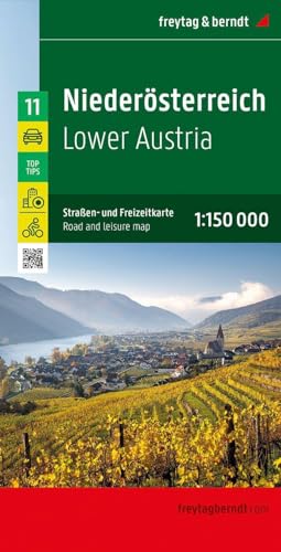 Niederösterreich, Straßen- und Freizeitkarte 1:150.000, freytag & berndt: Mit Infoguide, Top Tips, Innenstadtplan, Radrouten (freytag & berndt Auto + Freizeitkarten) von Freytag-Berndt und ARTARIA