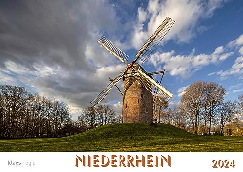 Niederrhein 2024 Bildkalender A4 Spiralbindung von klaes-regio Fotoverlag
