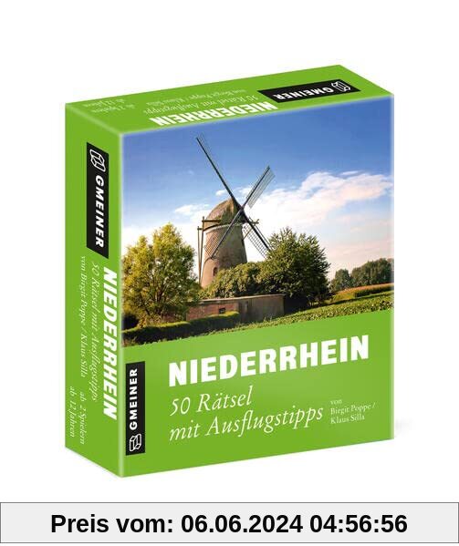 Niederrhein - 50 Rätsel mit Ausflugstipps (Kultur erleben im GMEINER-Verlag)