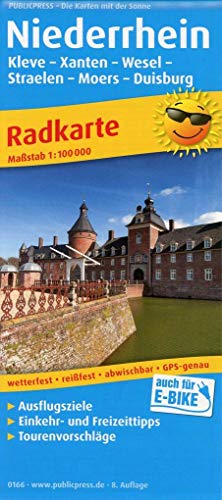 Niederrhein - Nördlicher Teil: Radkarte mit Ausflugszielen, Einkehr- & Freizeittipps, wetterfest, reissfest, abwischbar, GPS-genau. 1:100000 (Radkarte: RK) von Publicpress