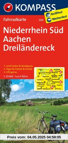 Niederrhein Süd - Aachen - Dreiländereck 1 : 70 000: Fahrradkarte. GPS-genau Niederrhein Süd - Aachen - Dreiländereck 1 : 70 000: Fahrradkarte. GPS-genau