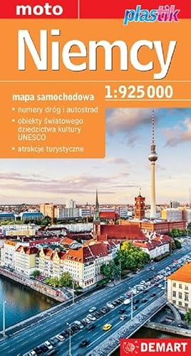 Niemcy 1:750 000 mapa samochodowa plastik von Demart