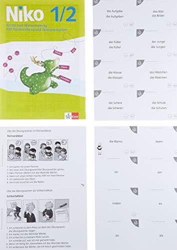Niko Sprachbuch 1-2: Grundwortschatzkartei Klasse 1/2 (Niko Sprachbuch. Ausgabe ab 2014)