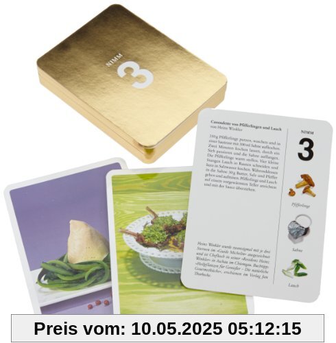 Nimm 3 Gourmetkarten: Rezepte mit nur 3 frischen Zutaten Nimm 3 Gourmetkarten: Rezepte mit nur 3 frischen Zutaten
