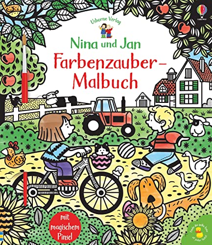 Nina und Jan - Farbenzauber-Malbuch: mit magischem Pinsel (Nina-und-Jan-Reihe)