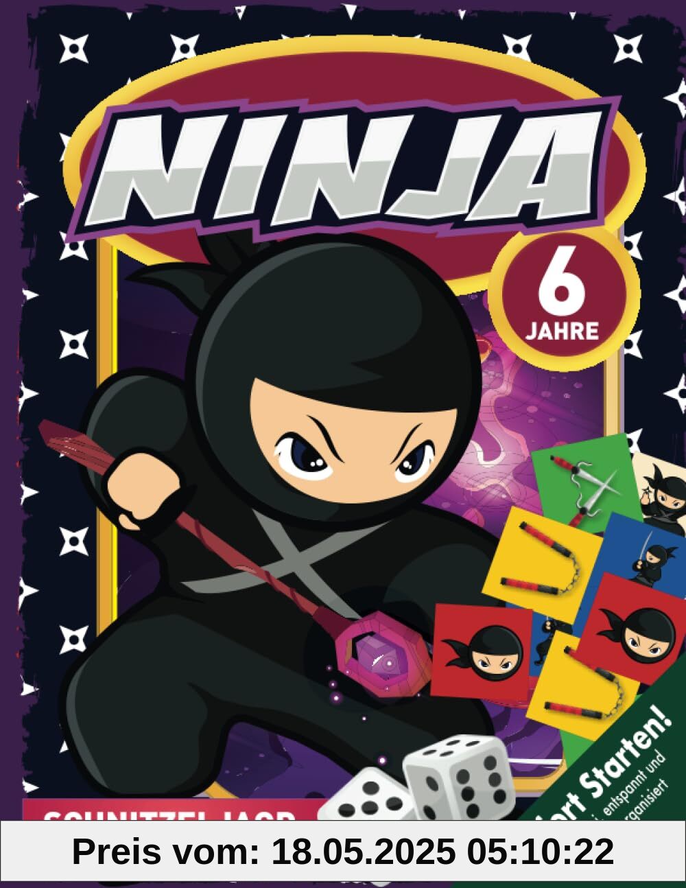 Ninja Abenteuer Schatzsuche Kindergeburtstag ab 6 Jahren: Ihr seid die neue Ninja-Generation mit einer Mission: Das 4-Elemente-Armband finden & den Bösewicht besiegen. (Bravo Schatzsuche)