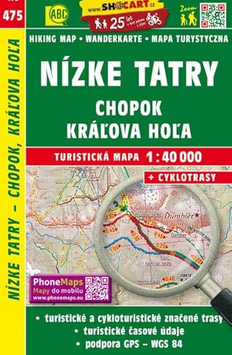 Nízke Tatry, Chopok, Kráľova Hoľa / Niedere Tatra - Chopok, Kráľova Hoľa (Wander - Radkarte 1:40.000) (SHOCart Wander - Radkarte 1:40.000 Slowakei, Band 475) von SHOCart