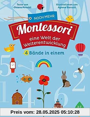 Noch mehr Montessori: eine Welt der Weiterentwicklung: 4 Bände in einem: Mein erstes Bauernhof-Buch | Mein erstes Buch: Die Uhrzeit | Mein erstes Gartenbuch | Mein erstes Buch: Die Welt Noch mehr Montessori: eine Welt der Weiterentwicklung: 4 Bände in einem: Mein erstes Bauernhof-Buch | Mein erstes Buch: Die Uhrzeit | Mein erstes Gartenbuch | Mein erstes Buch: Die Welt