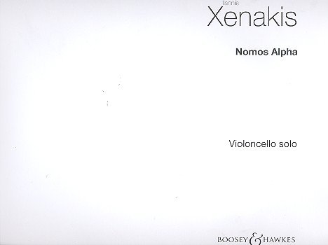 Nomos Alpha: Violoncello. von Boosey & Hawkes