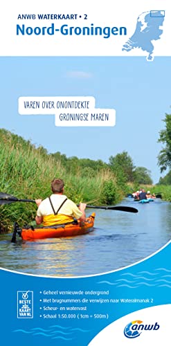 Noord-Groningen 1:50 000 Waterkaart: Waterkaarten 1:50000 (ANWB waterkaart, 2)