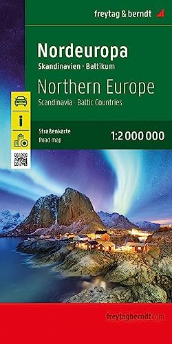 Nordeuropa, Straßenkarte 1:2.000.000, freytag & berndt: Skandinavien - Baltikum, Innenstadtpläne (freytag & berndt Auto + Freizeitkarten)