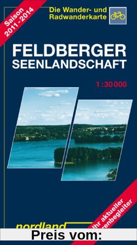 Nordland Karten, Feldberger Seenlandschaft: Wander- und Radwanderkarte