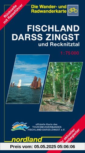 Nordland Karten, Fischland, Darss, Zingst und Recknitztal
