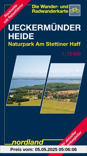Nordland Karten, Ueckermünder Heide/Oderhaff mit Stadtkarte Ueckermünde