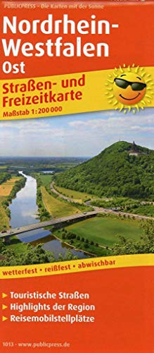 Nordrhein-Westfalen Ost: Straßen- und Freizeitkarte mit Touristischen Straßen, Highlights der Region und Reisemobilstellplätzen. 1:200000 (Straßen- und Freizeitkarte: StuF) von Freytag-Berndt und ARTARIA